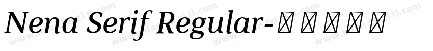 Nena Serif Regular字体转换
